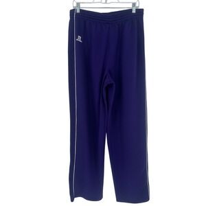 Russell Athletic Dri-Power Purple Snap Track Pants XL Vintage‎